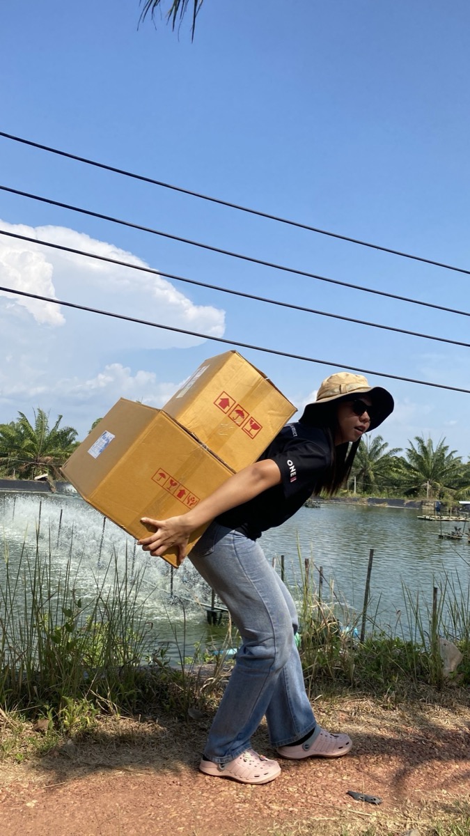 ทีมงาน ONE AQUACULTURE ลงพื้นที่ฟาร์ม